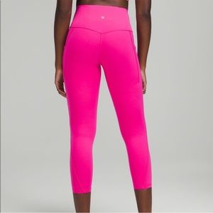 Lululemon align leggings 25” with pockets sonic pink
